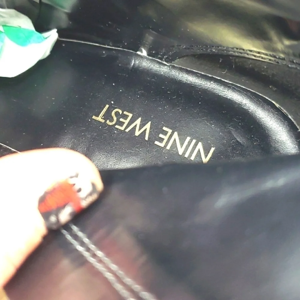 Nine West Powerhour Boot black leather 10